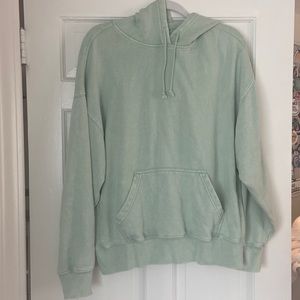 Oversized PacSun light green hoodie